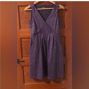 Eddie Bauer Small Purple Sleeveless Dress with Pockets